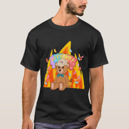 Mikitiez zomer teddybeer gelei rode wijn vuur t-shirt