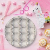 Mikitiez zomer venus shell oceaan strand papieren bordje (Feest)