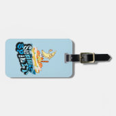 Mikitiez zomer windsurf bananasplit ijs bagagelabel (Voorkant horizontaal)