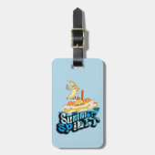 Mikitiez zomer windsurf bananasplit ijs bagagelabel (Voorkant verticaal)