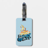 Mikitiez zomer windsurf bananasplit ijs bagagelabel (Achterkant verticaal)