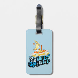 Mikitiez zomer windsurf bananasplit ijs bagagelabel