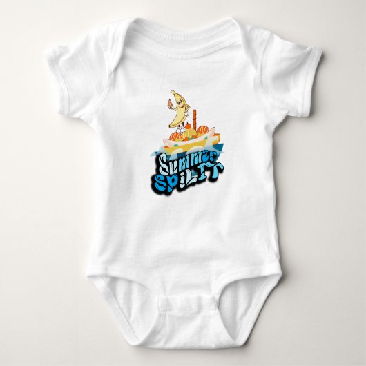 Mikitiez zomer windsurf bananasplit ijs romper (Voorkant)