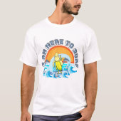 Mikitiez zomer windsurf bananasplit ijs t-shirt (Voorkant)