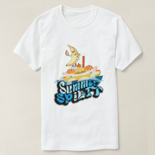 Mikitiez zomer windsurf bananasplit ijs t-shirt