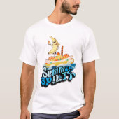 Mikitiez zomer windsurf bananasplit ijs t-shirt (Voorkant)