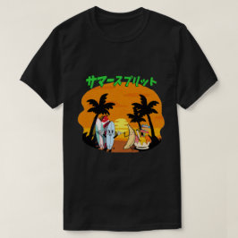 Mikitiez zomer windsurf bananasplit ijs t-shirt