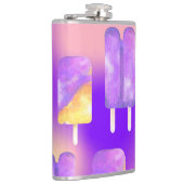 Mikitiez zomerregenboog paarse gouden ijsje heupfles (Rechts)