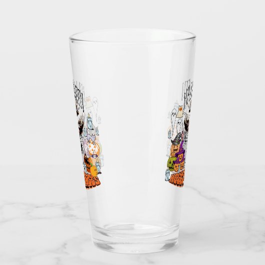 Mikitiez zwarte kat spooky halloween vibes ghouls glas (Links)