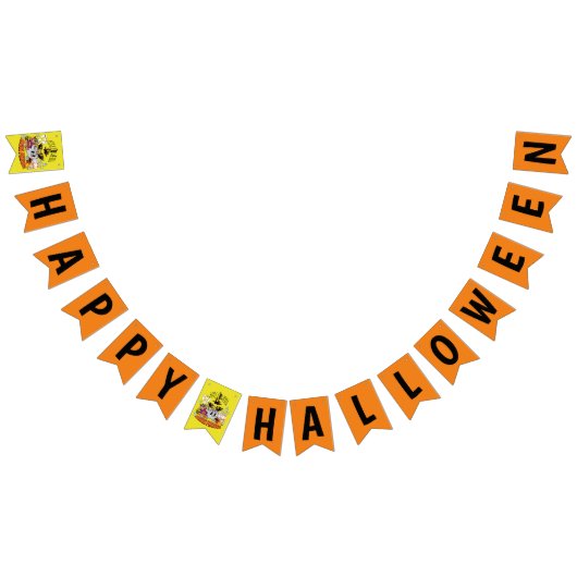 Mikitiez zwarte kat spooky halloween vibes ghouls vlaggetjes (Alle)