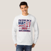 Mikki Haley - Red Amerika T-shirt (Voorkant volledig)