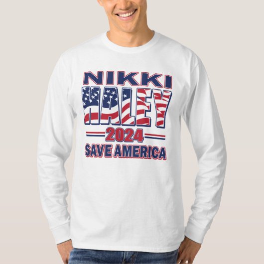 Mikki Haley - Red Amerika T-shirt (Voorkant)