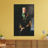 Miklos Horthy de Nagbanya Canvas Afdruk (Insitu (Woonkamer))