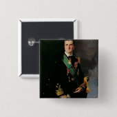 Miklos Horthy de Nagbanya Vierkante Button 5,1 Cm (Voorkant /achterkant)
