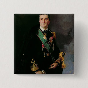 Miklos Horthy de Nagbanya Vierkante Button 5,1 Cm