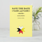 Mi'kmaq/Celtic Save the Date Card (Staand voorkant)