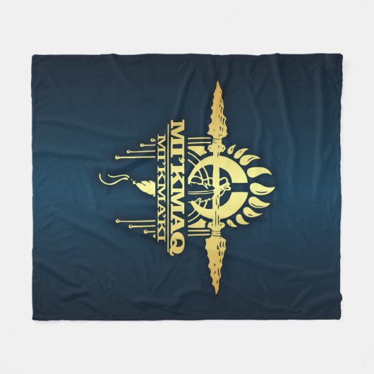 Mi'kmaq (Micmac) 2 Fleece Deken (Voorkant (Horizontaal))