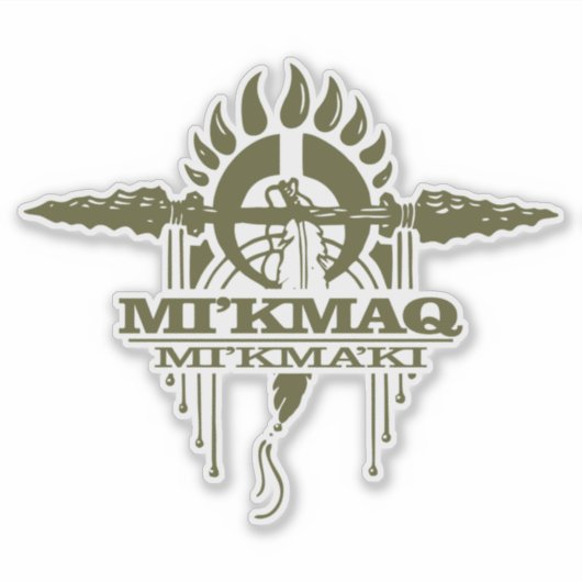 Mi'kmaq (Micmac)2o Sticker (Voorkant)
