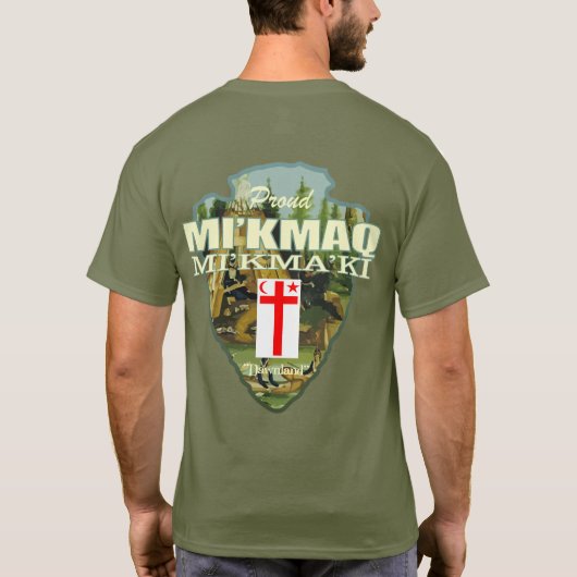 Mi'kmaq (pijlpunt) t-shirt (Achterkant)