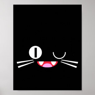 Miko Kuta Neko Kat Cosplay Glitch Videospel Techni Poster