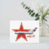 Mikoyan Guervich MiG-17 Briefkaart (Staand voorkant)
