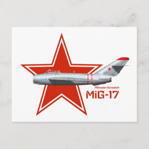 Mikoyan Guervich MiG-17 Briefkaart