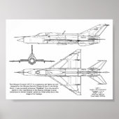 Mikoyan-Gurevich MiG-21 Poster (Voorkant)