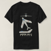 Mikoyan MiG17 Fresco Russische gevechtsvliegtuig D T-shirt (Design voorkant)