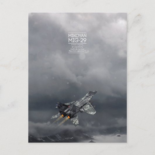 Mikoyan MiG-29 briefkaart (Voorkant)
