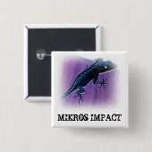 MIKROS IMPACT LIZARD SQUARE BUTTON (Voorkant /achterkant)