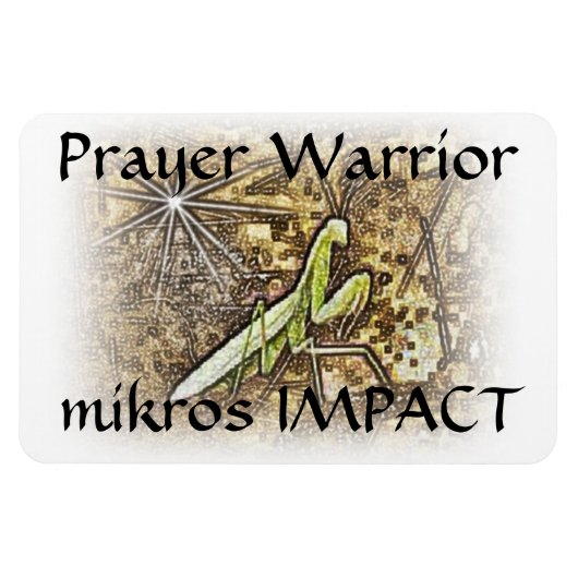 MIKROS IMPACT PRAYER WARRIOR 4 "x6" MAGNEET (Horizontaal)