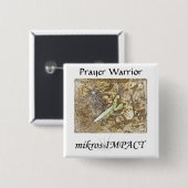 MIKROS IMPACT PRAYER WARRIOR BUTTON (Voorkant /achterkant)