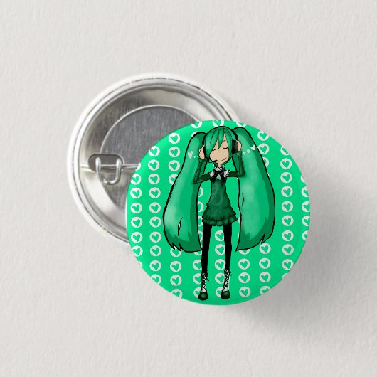 MIKUUUU RONDE BUTTON 3,2 CM (Voorkant /achterkant)
