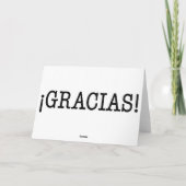 ¡ MIL GRACIAS! - Dank u wenskaart in het Spaans Bedankkaart (Achterkant)
