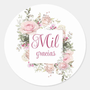 Mil Gracias, Spaans Dank je Stickers