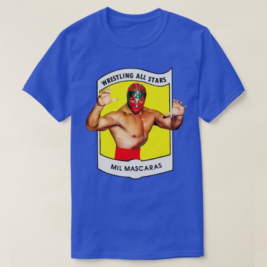 Mil Mascaras 1982 Wrestling All Stars T-shirt (Design voorkant)