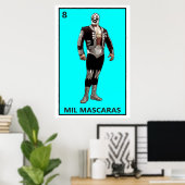 Mil Mascaras Poster (Thuiskantoor)