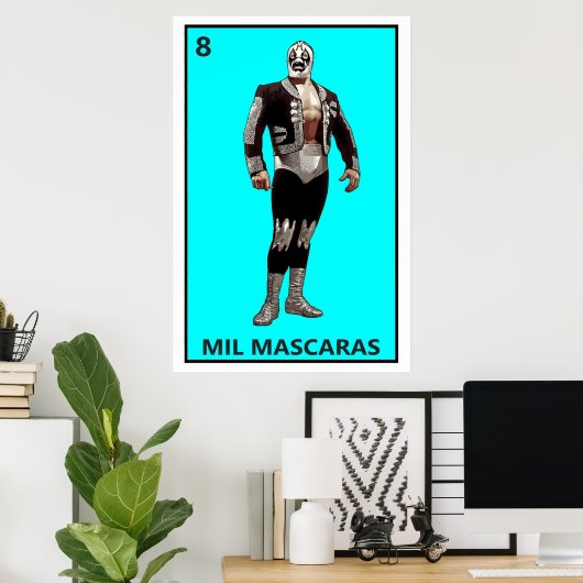 Mil Mascaras Poster (Thuiskantoor)
