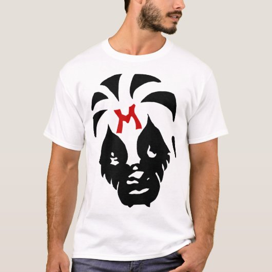 Mil Mascaras (zwart rood) T-shirt (Voorkant)