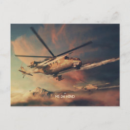 Mil Mi-24 Hind briefkaart