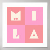 Mila baby naam meisje Poster (Voorkant)