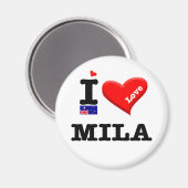 MILA - I Love Magneet (Voorkant / Achterkant)