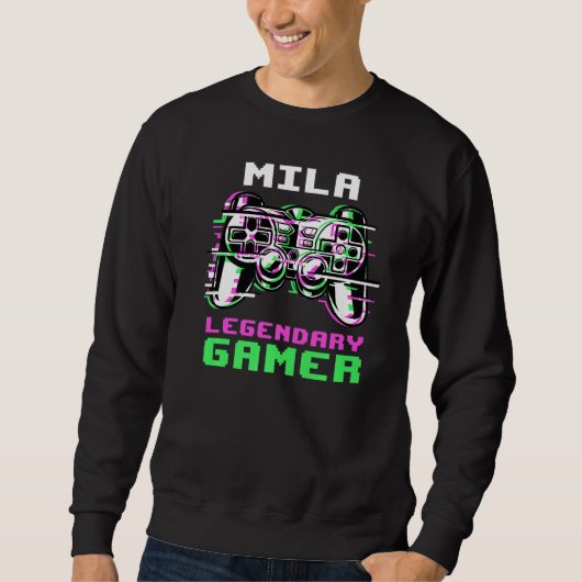 Mila Legendary Gamer Personalized Trui (Voorkant)