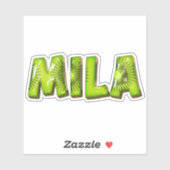 Mila Name Kiwi Design Aufkleber Sticker (Vel)