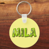 Mila Name Kiwi Design Schlüsselanhänger Sleutelhanger (Voorkant)