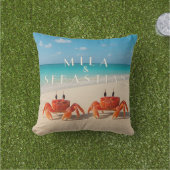 Mila & Sebastian – Persoonlijk Outdoor Kussen (Gras)