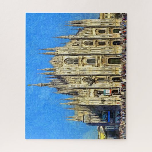 Milaan. De Duomo. Legpuzzel (Verticaal)