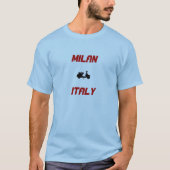 Milaan, Italiaanse scooter T-shirt (Voorkant)