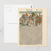 Milaan Italië 1493 Chronicle Medieval Old Book Briefkaart (Voorkant / Achterkant)