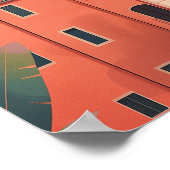 Milaan Italië Beach House  Art Poster (Hoek)